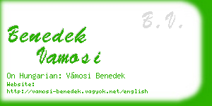 benedek vamosi business card