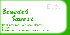 benedek vamosi business card